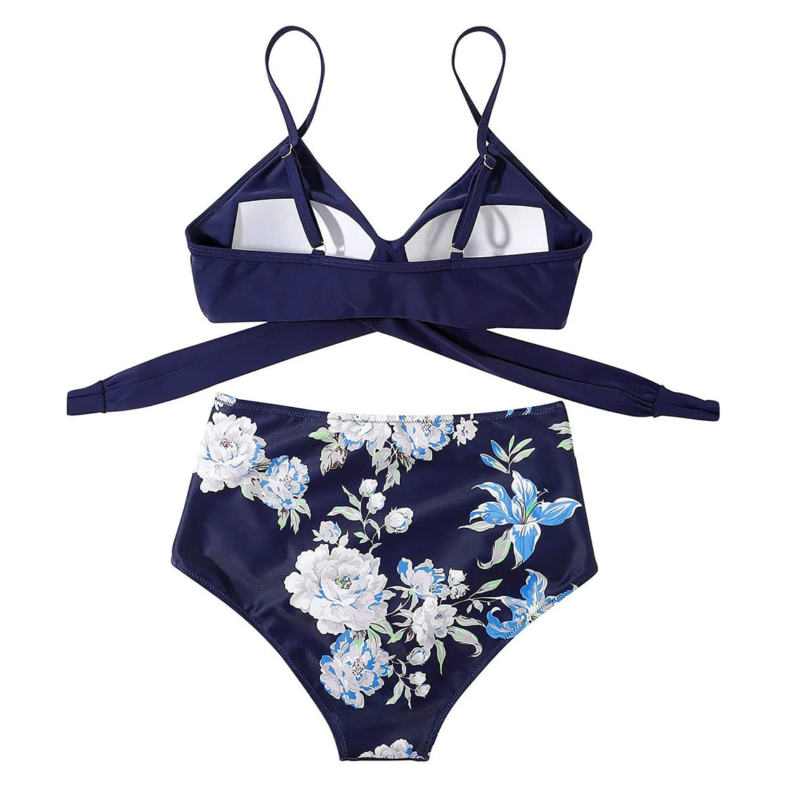High Waisted Floral Bikini Set