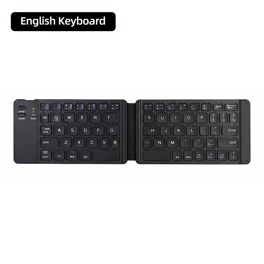 Mini Keyboard Wireless Folding Keyboard Bluetooth Foldable Keyboard with Touchpad
