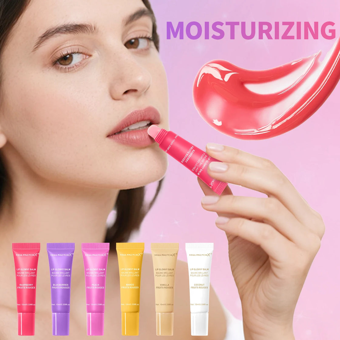 6-Color Lace Jelly Sparkling Lip Gloss Set