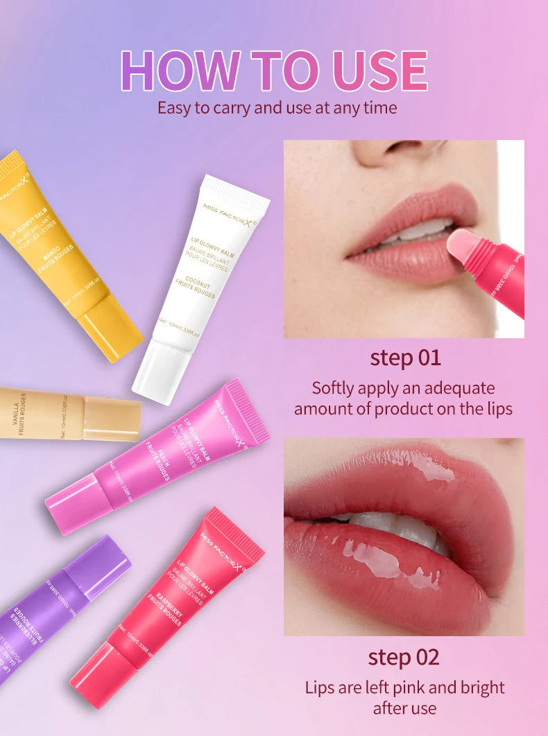6-Color Lace Jelly Sparkling Lip Gloss Set