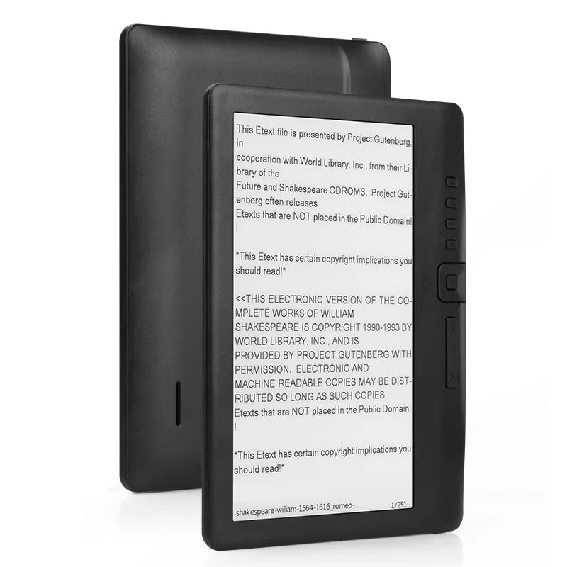 Portable Electronic Book 7 inch eBook Ereader Colorful HD Screen 800x480 E-books Reader Digital Book Read E‑book 4GB/16GB/32GB
