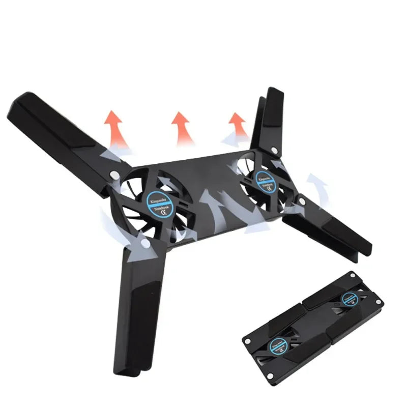 Dual Fan USB Laptop Cooling Pad Stand