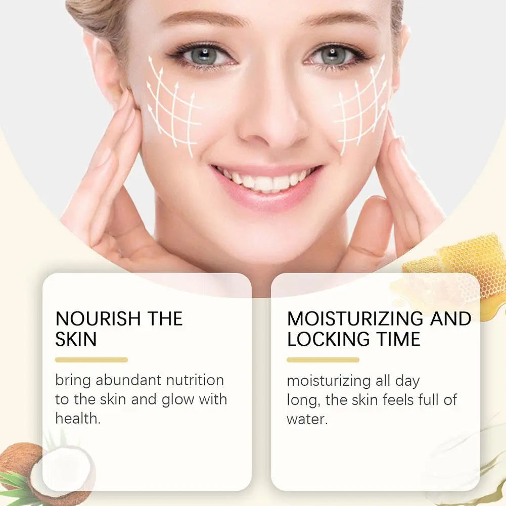 Facial Tallow Honey Balm 120g Face Cream Lasting Moisturizing Soothing Repair Damaged Skin Increase Facial Elasticity Nourishing
