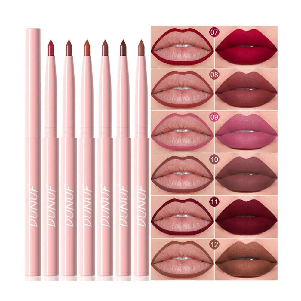 6PCS Waterproof Matte Lip Liner Set