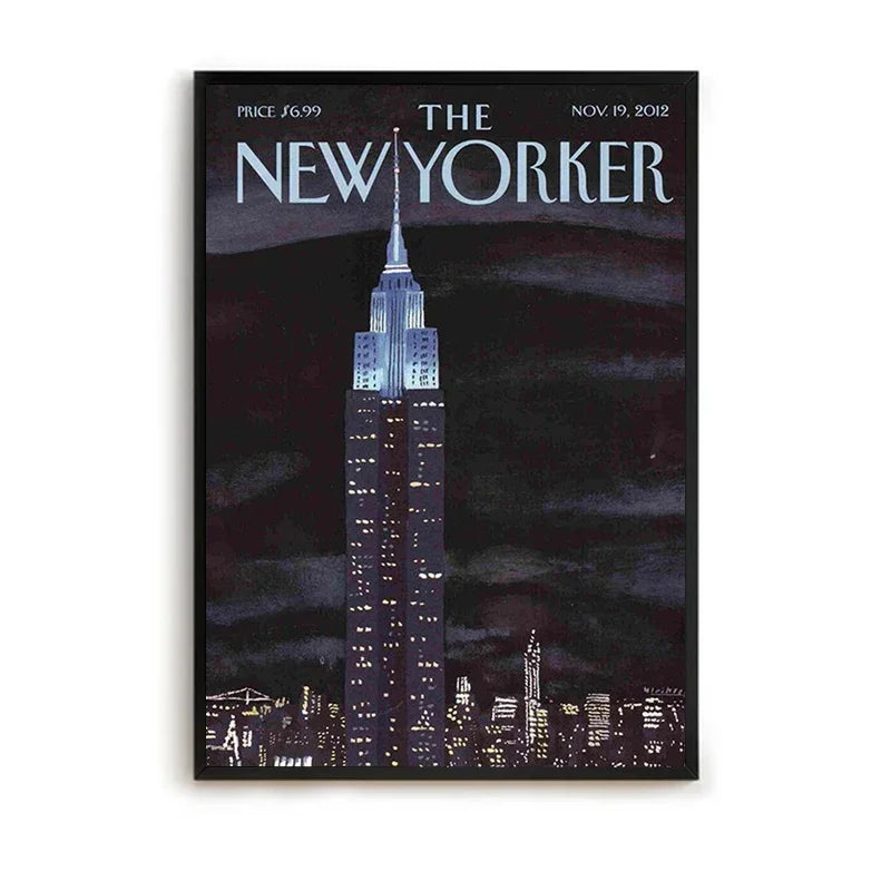 MINISO The New Yorker Paintings for Bedroom Decoration Home Decor Room Decors Aesthetic Pinterest Anime Wall Art Canvas Paint