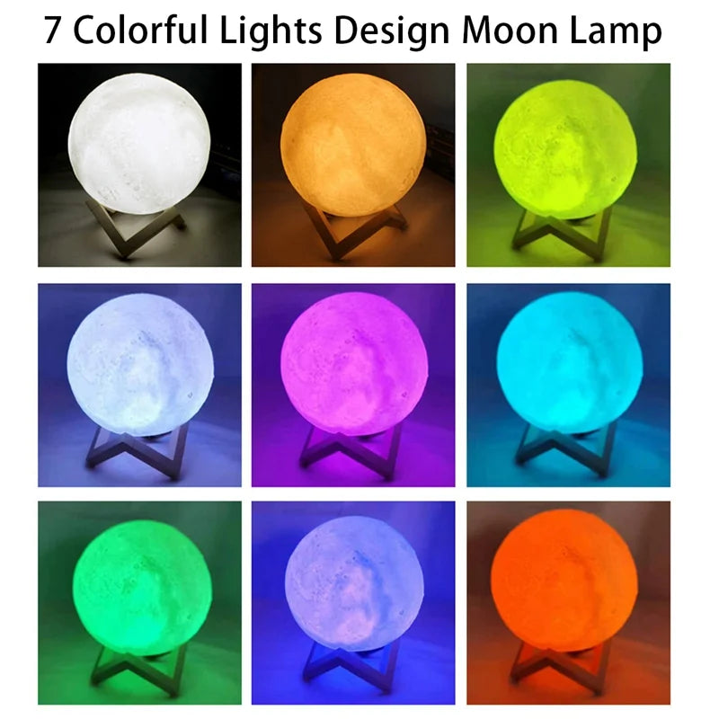 LED Galaxy Moon Night Light Gift