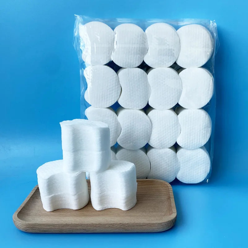 300/1800 Pcs Pearl Pattern Makeup Remover Cotton Pads