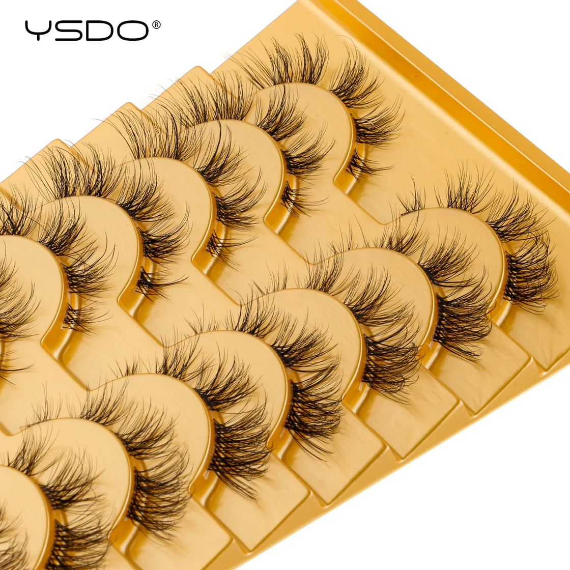 YSDO 10 Pairs 3D Mink Reusable Wispy Lashes