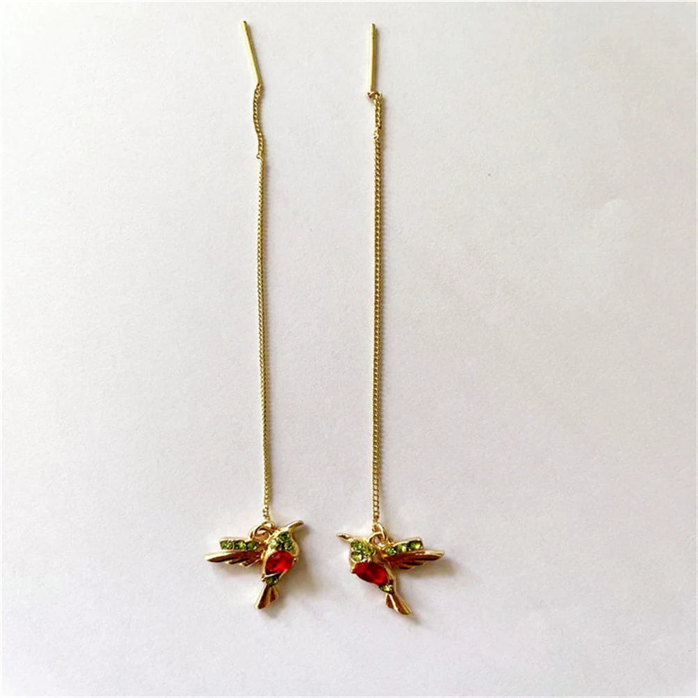 ZircaBird Tassel Earrings