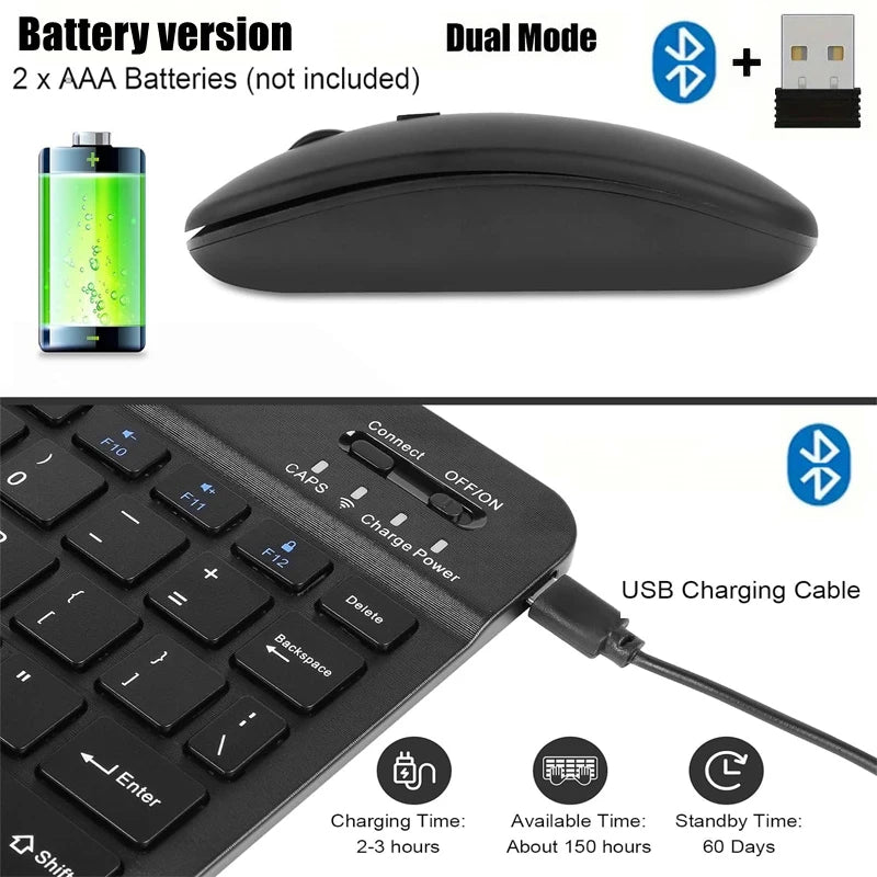 Xiaomi Wireless Bluetooth Keyboard And Mouse Ultra-Slim 10 Inch Magnetic Tablet