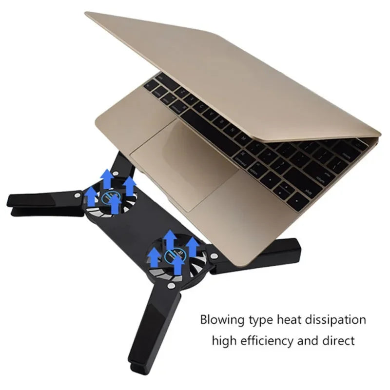 Dual Fan USB Laptop Cooling Pad Stand