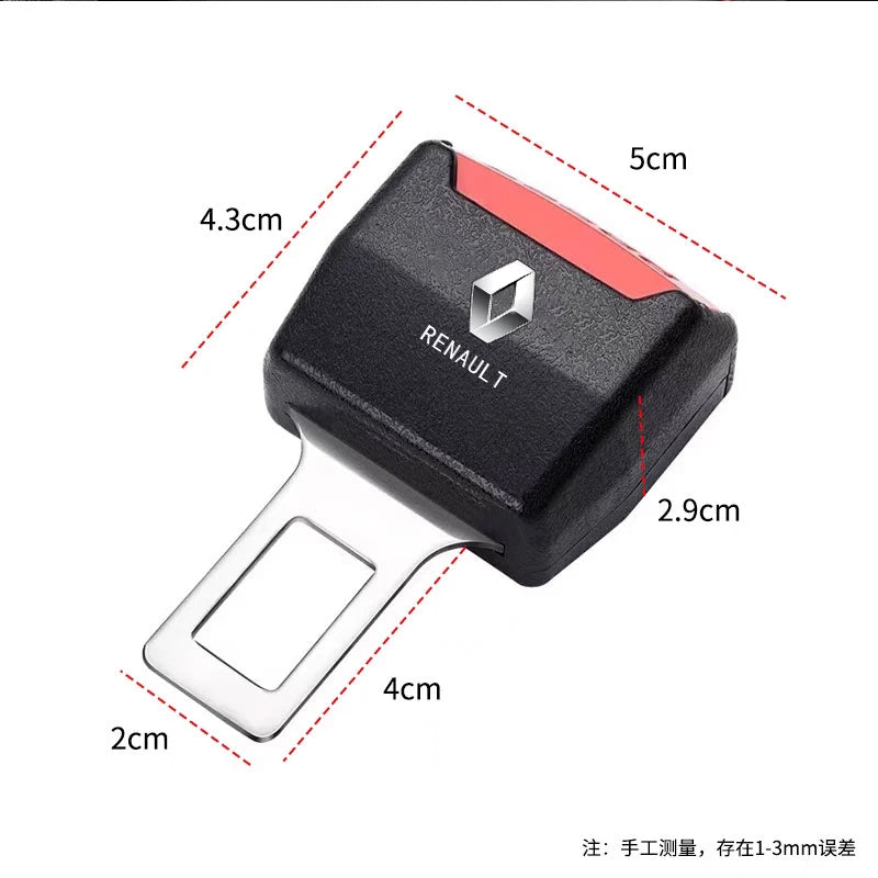 car seat belt extender strap accessories for Renault Megane Clio Duster Logan Kadjar Twingo Talisman Captur Trafic Kwid Fluence