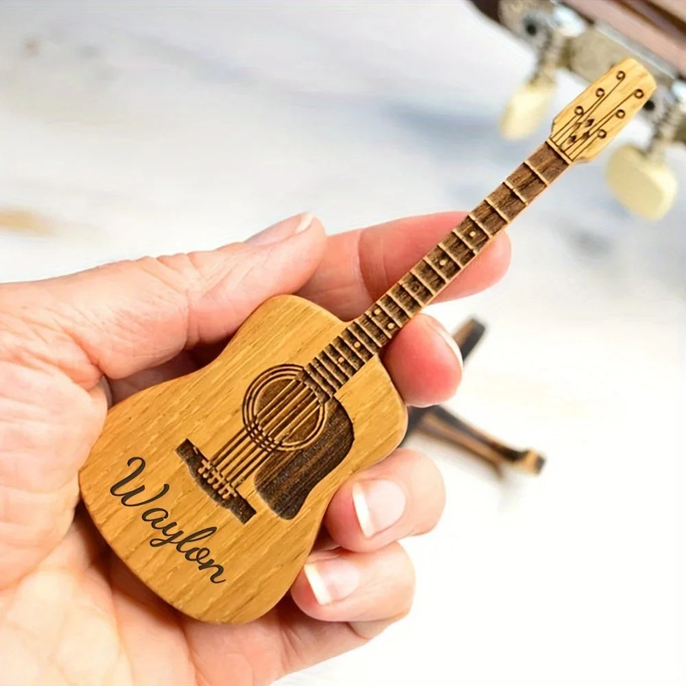 1 Guitar Lover Gift Set - Personalized Engraved Guitar Picks, Perfect for Anniversaries or Gifts for Father, Brothers or Friends