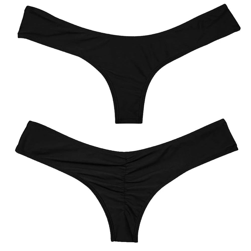 Brazilian Cheeky Thong Bikini Bottom for Women