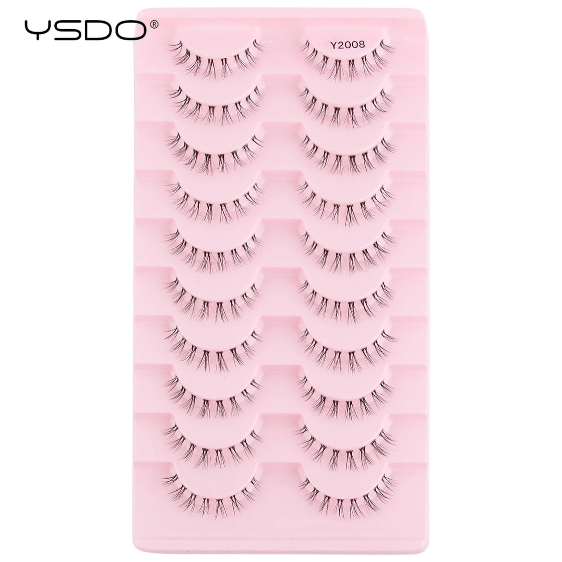 YSDO 10 Pairs 3D Mink Reusable Wispy Lashes