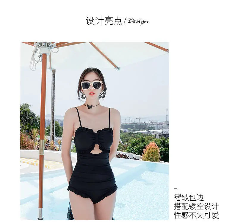 Bikini Set Women Backless 2 Pcs Fit High Waist Swimwear Korean Style Female Chic Cozy Holiday Simple Elegant Sexy Beach Wear New