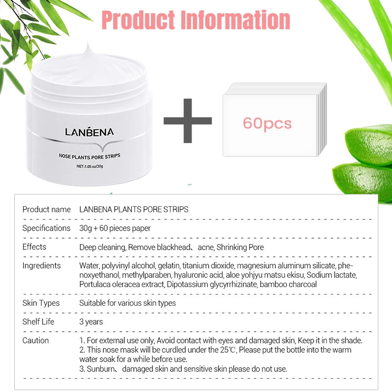 LANBENA Blackhead Peel-Off Nose Mask