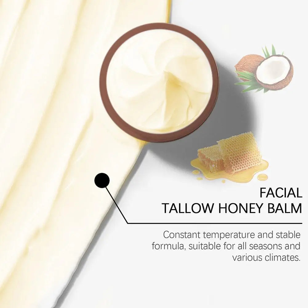 Facial Tallow Honey Balm 120g Face Cream Lasting Moisturizing Soothing Repair Damaged Skin Increase Facial Elasticity Nourishing