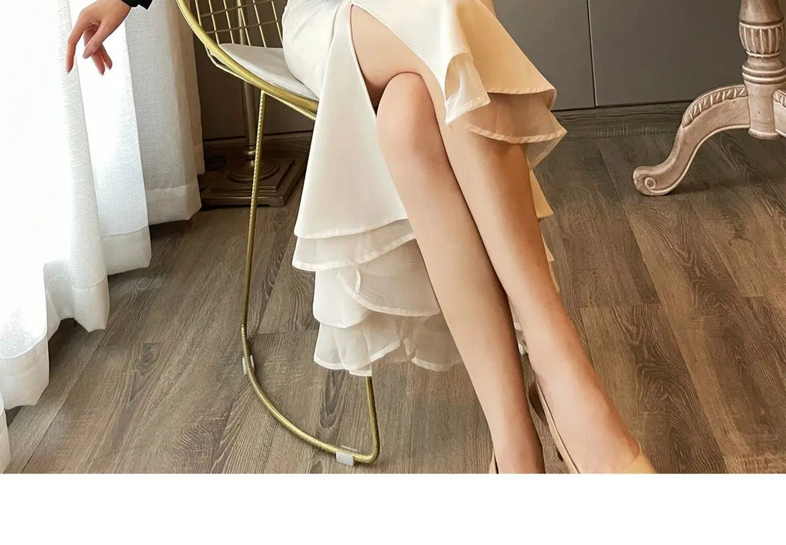 Women Clothing Temperament Chiffon Bow Lacing Thin Shirt Tops Spring Summer New Long Sleeve Solid Elegant Blouse Sexy Fashion