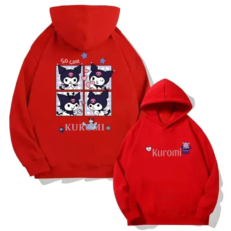 MINISO 2025 Girls Kuromi Fleece Hoodie