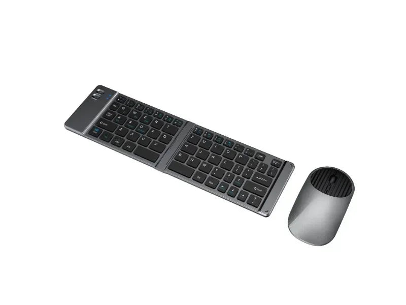 Folding Keyboard and Mouse 2.4G Mini Keypad Bluetooth Wireless Portable Silm Foldable Keyboards
