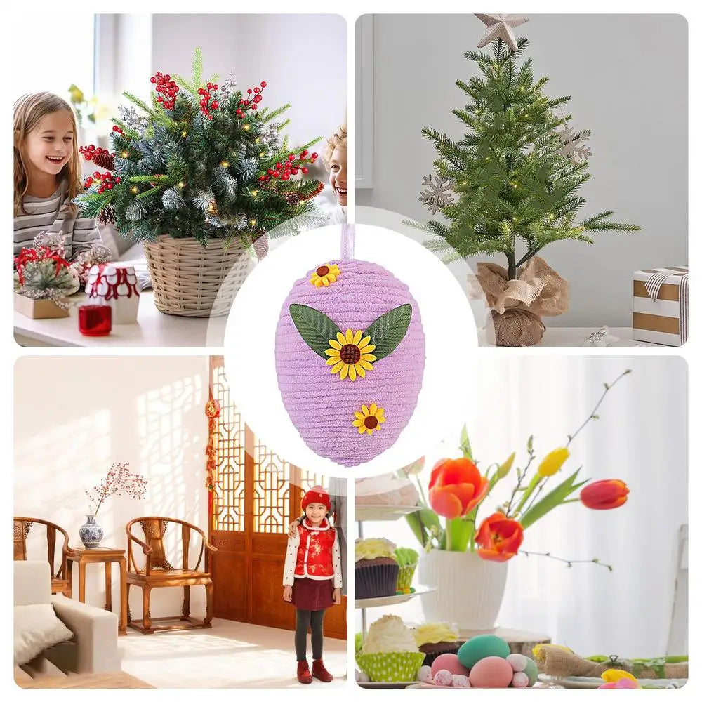 Easter Egg Ornament Holiday Eggs Decorations Easter Eggs Ornaments Decorative Easter Eggs Pendant for Easter Tree Basket Filler