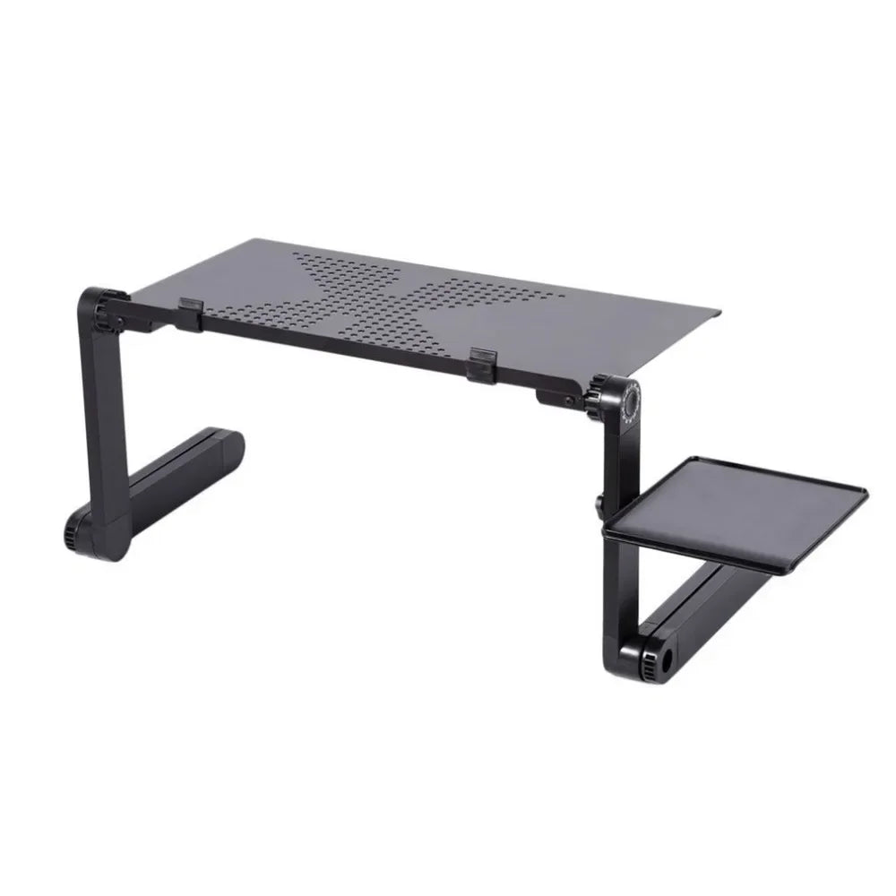 Aluminum Alloy Laptop Table Folding Notebook Desktop Stand With Cooling Fan Bed Laptop Tray Desk Study Desk Bed Office Bookshelf