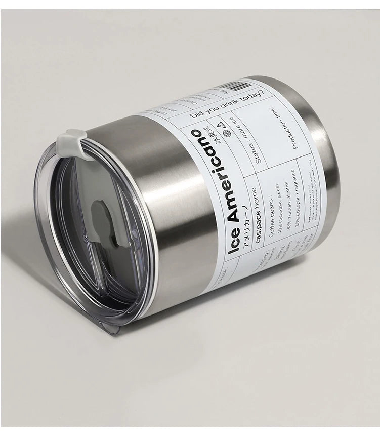 Reusable Coffee Tumbler Cup Double Wall Stainless Steel Vacuum Insulated Travel Coffee Mug with Straw Hot and Cold Mug
