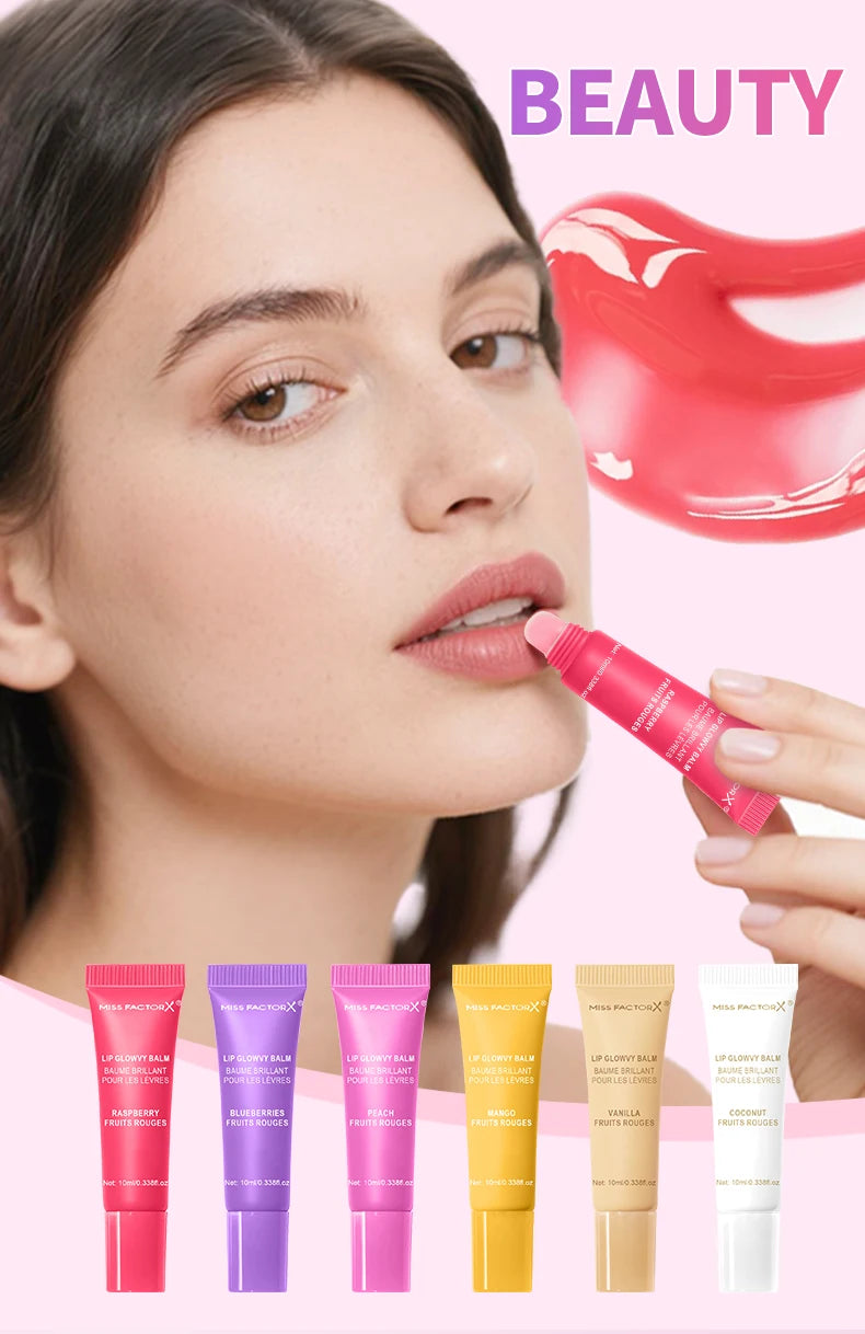 6-Color Lace Jelly Sparkling Lip Gloss Set