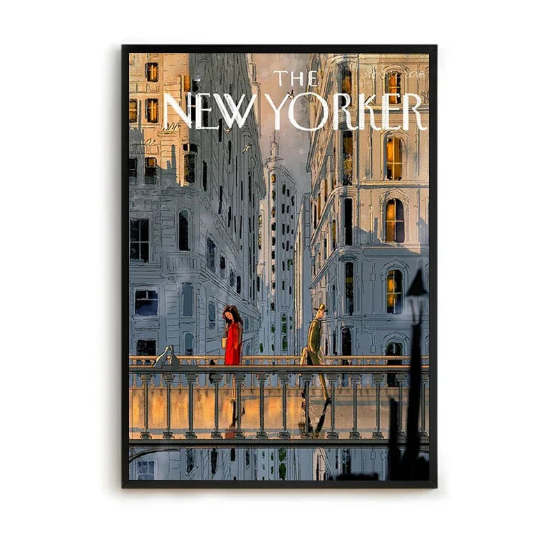 MINISO The New Yorker Paintings for Bedroom Decoration Home Decor Room Decors Aesthetic Pinterest Anime Wall Art Canvas Paint