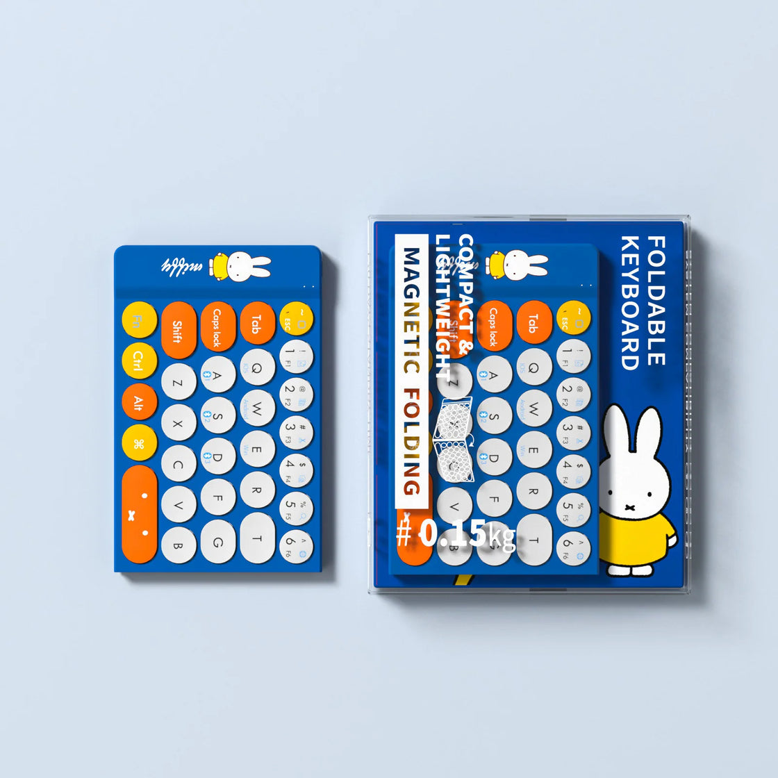 Miffy X MIPOW Mini Folding Keyboard Slim Wireless Bluetooth