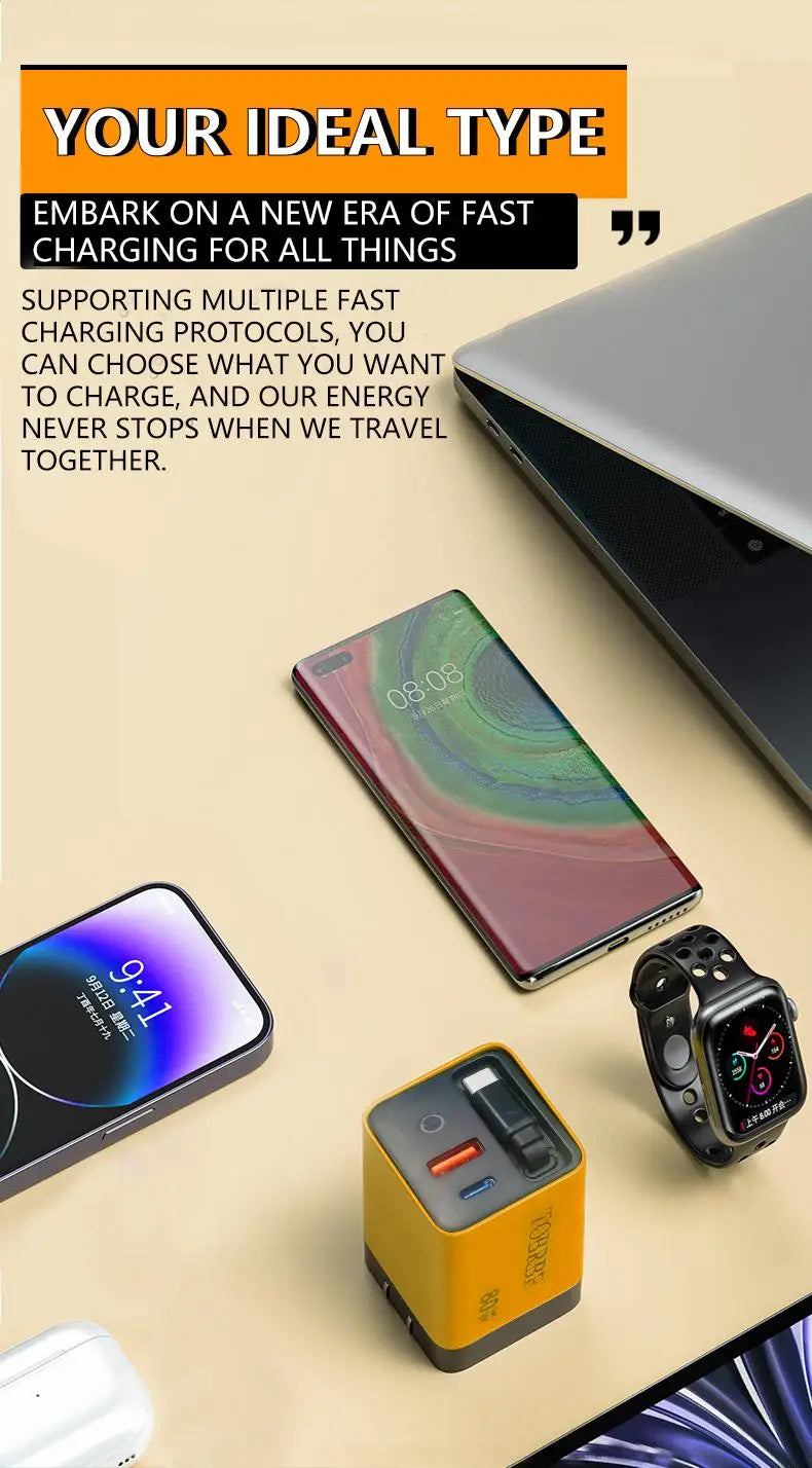 TriCharge 80W Fast Adapter