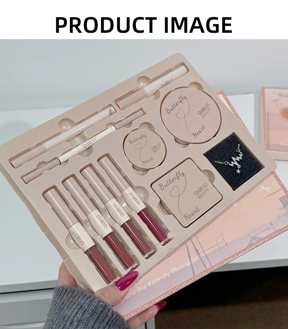 QIBEST 4PC Face Makeup Gift Set