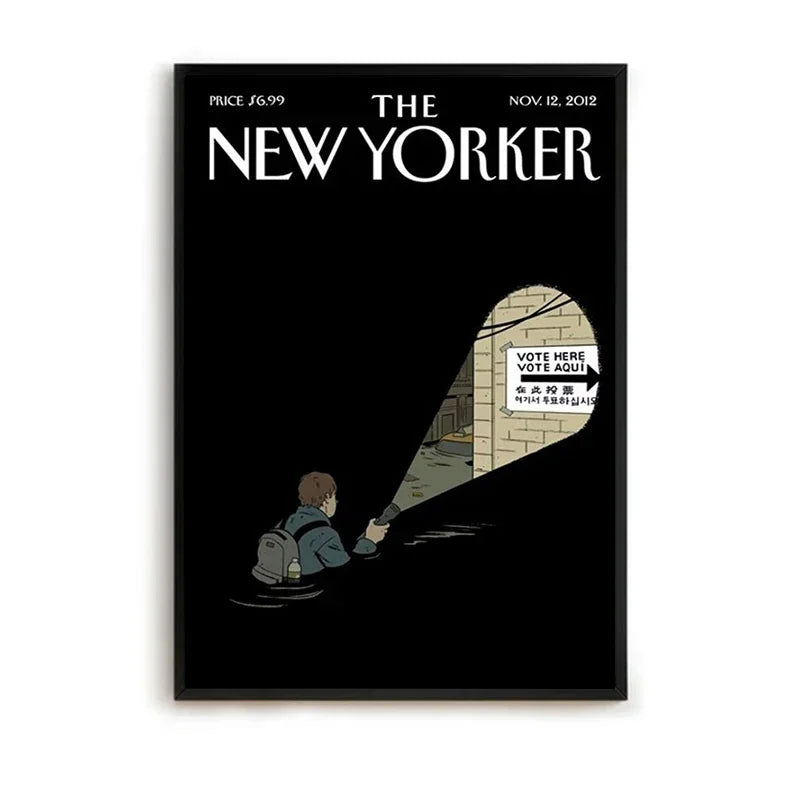 MINISO The New Yorker Paintings for Bedroom Decoration Home Decor Room Decors Aesthetic Pinterest Anime Wall Art Canvas Paint