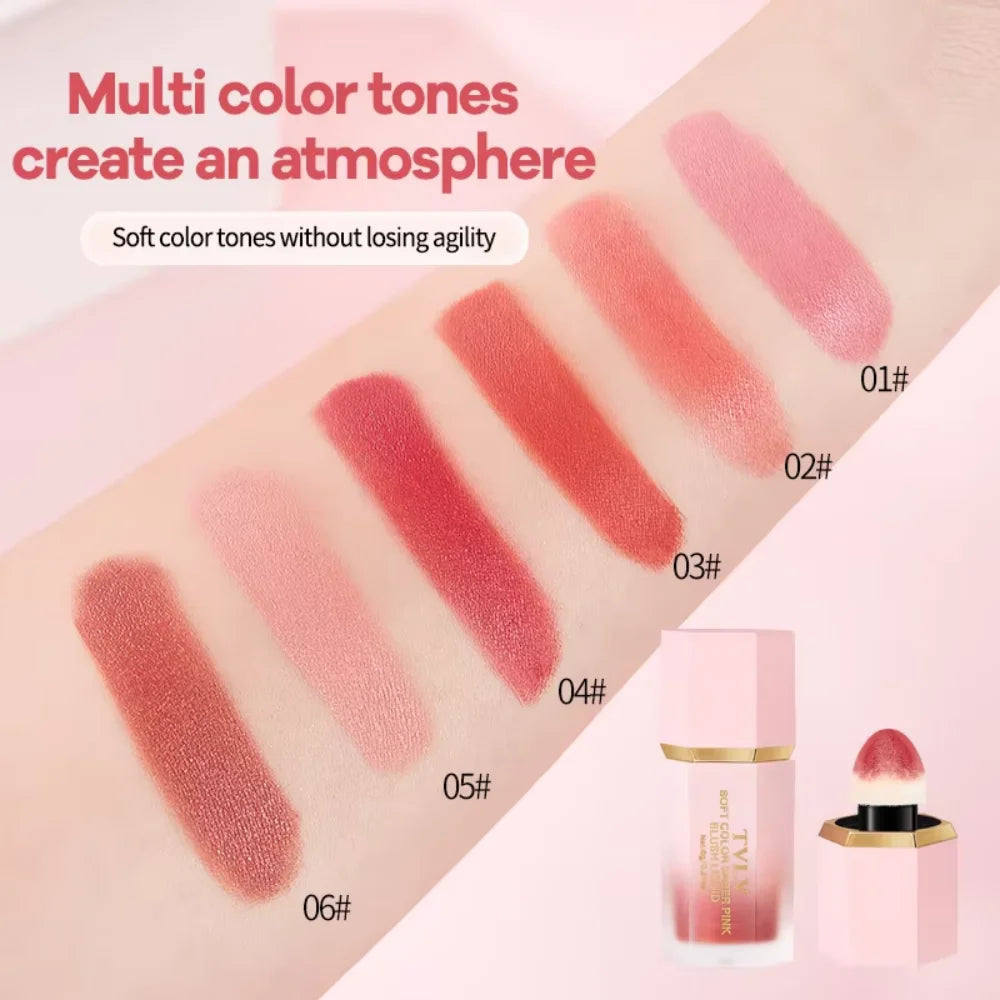 TVLV 6-Color Velvet Matte Liquid Blush