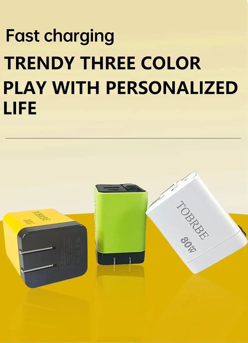TriCharge 80W Fast Adapter