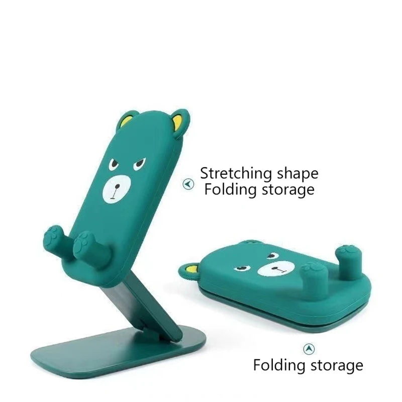 Cute Cartoon Holder Foldable Portable Cell Phone Stand Tablet Support Desktop Handset Mounting For Mobile Phone For IPad Iphone