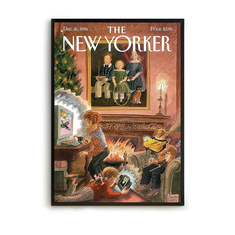 MINISO The New Yorker Paintings for Bedroom Decoration Home Decor Room Decors Aesthetic Pinterest Anime Wall Art Canvas Paint