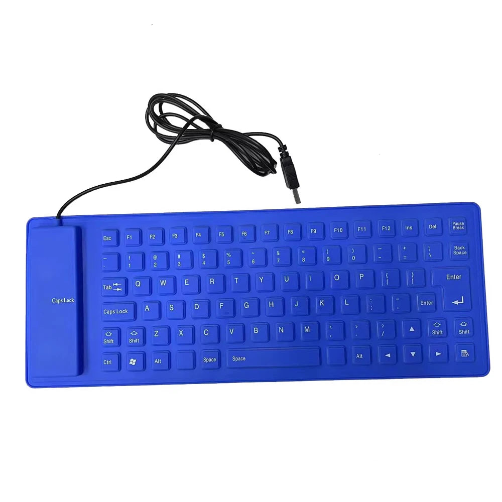Portable Mini Keyboard 85 Keys Flexible Waterproof Soft Silicone Gaming Keyboard