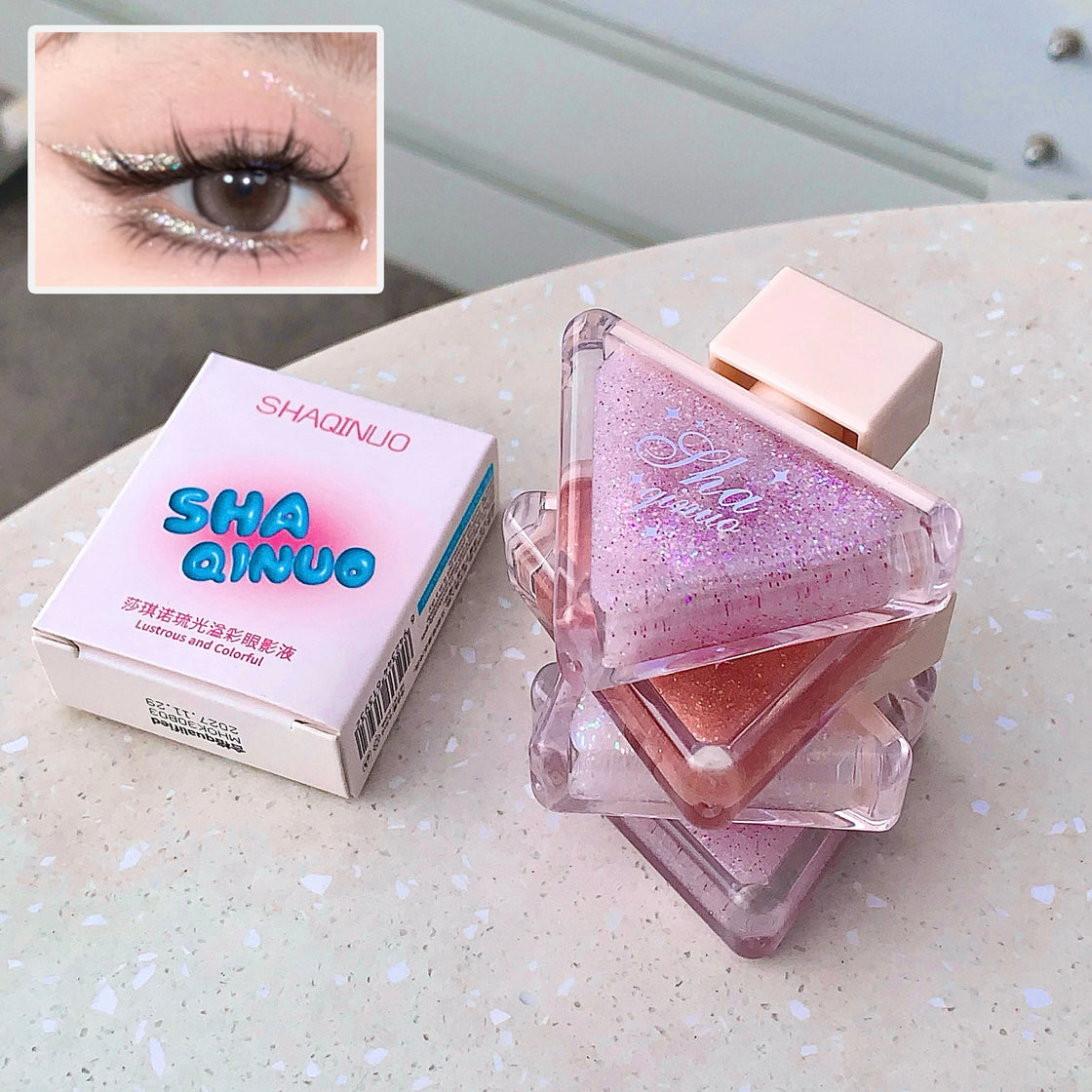 SHAQINUO Pearlescent Glitter Liquid Eyeshadow