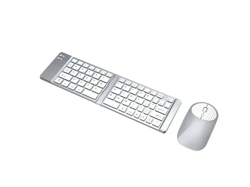 Folding Keyboard and Mouse 2.4G Mini Keypad Bluetooth Wireless Portable Silm Foldable Keyboards