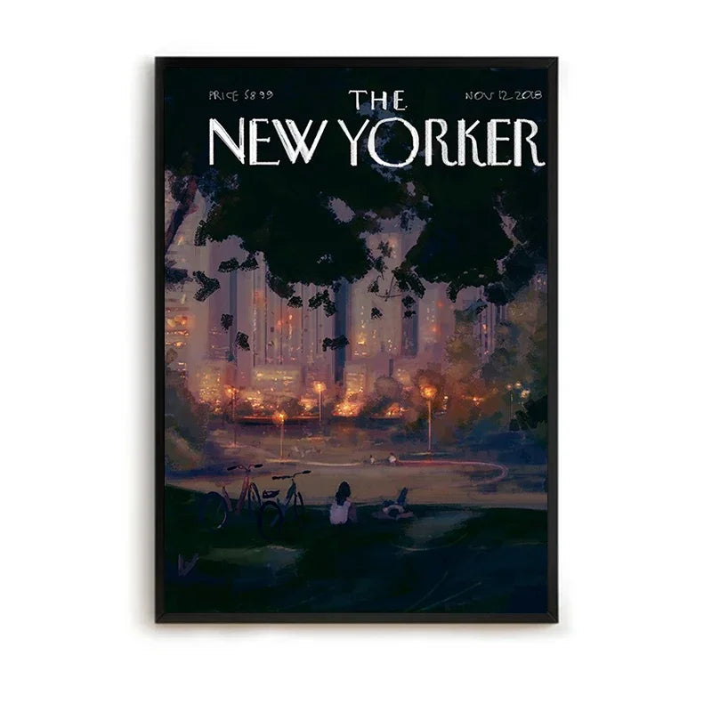 MINISO The New Yorker Paintings for Bedroom Decoration Home Decor Room Decors Aesthetic Pinterest Anime Wall Art Canvas Paint