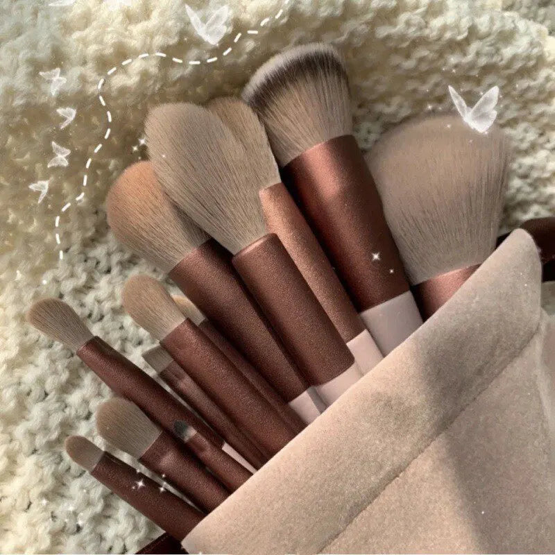 13 PCS Makeup Brush Set for Face & Eyes