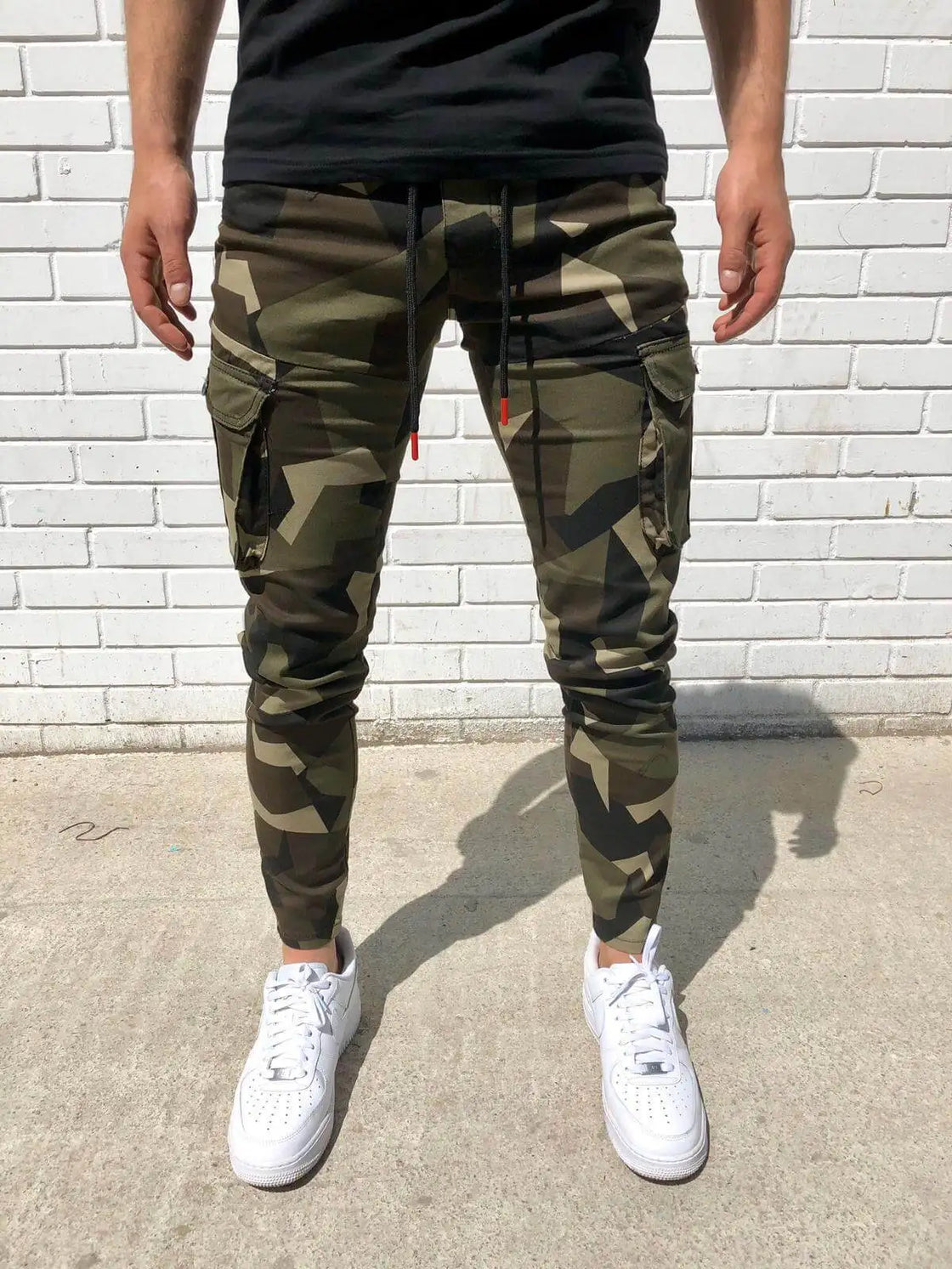 Fitshinling Athleisure Casual Men Pants Camouflage Long Trousers Male Clothing