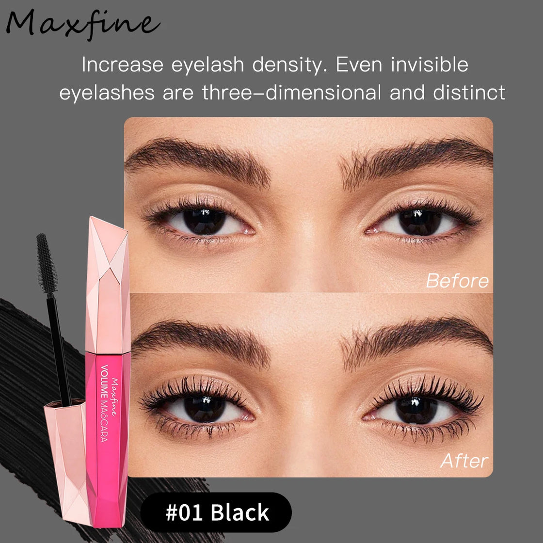 Multicolor Waterproof Curl-Extending Mascara Set