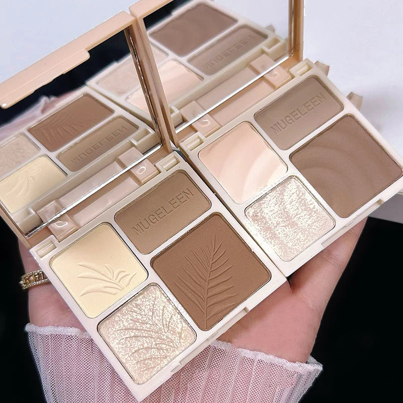 Multifunctional Contour Highlighter Palette Matte Bronzer