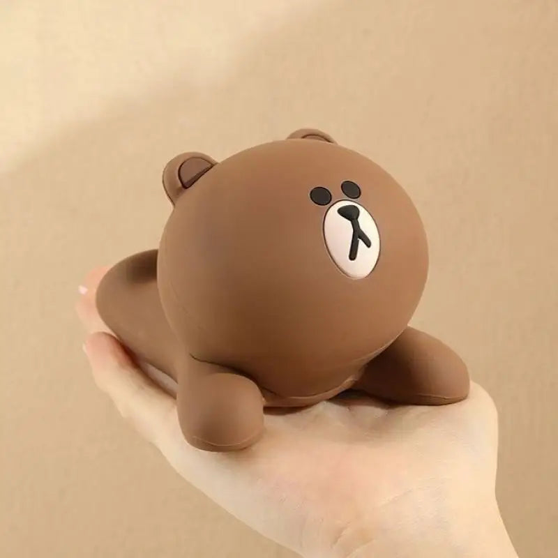 New Kawaii Lying Bear Lazy Desktop Phone Stand Cute Cartoon Tablet Bedhead Office Creative Decoration Pendant Gifts for Kids