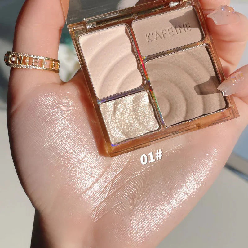 Multifunctional Contour Highlighter Palette Matte Bronzer