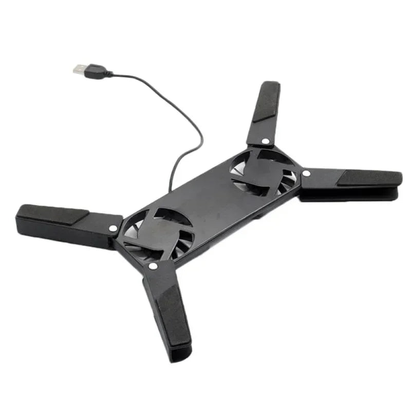 Dual Fan USB Laptop Cooling Pad Stand