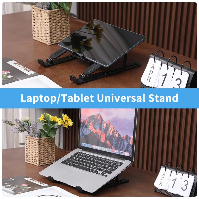 Foldable Notebook Cooler Base; One Cooling Fan Stand; Portable Heightened Laptop Rack
